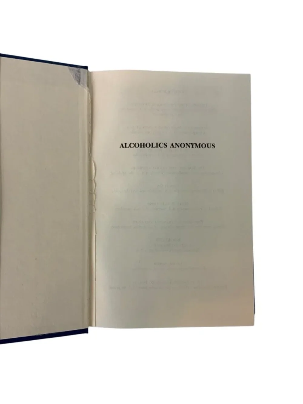 Alcoholics Anonymous Big Book 4th Edition Hardcover 2008